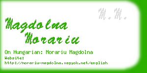 magdolna morariu business card